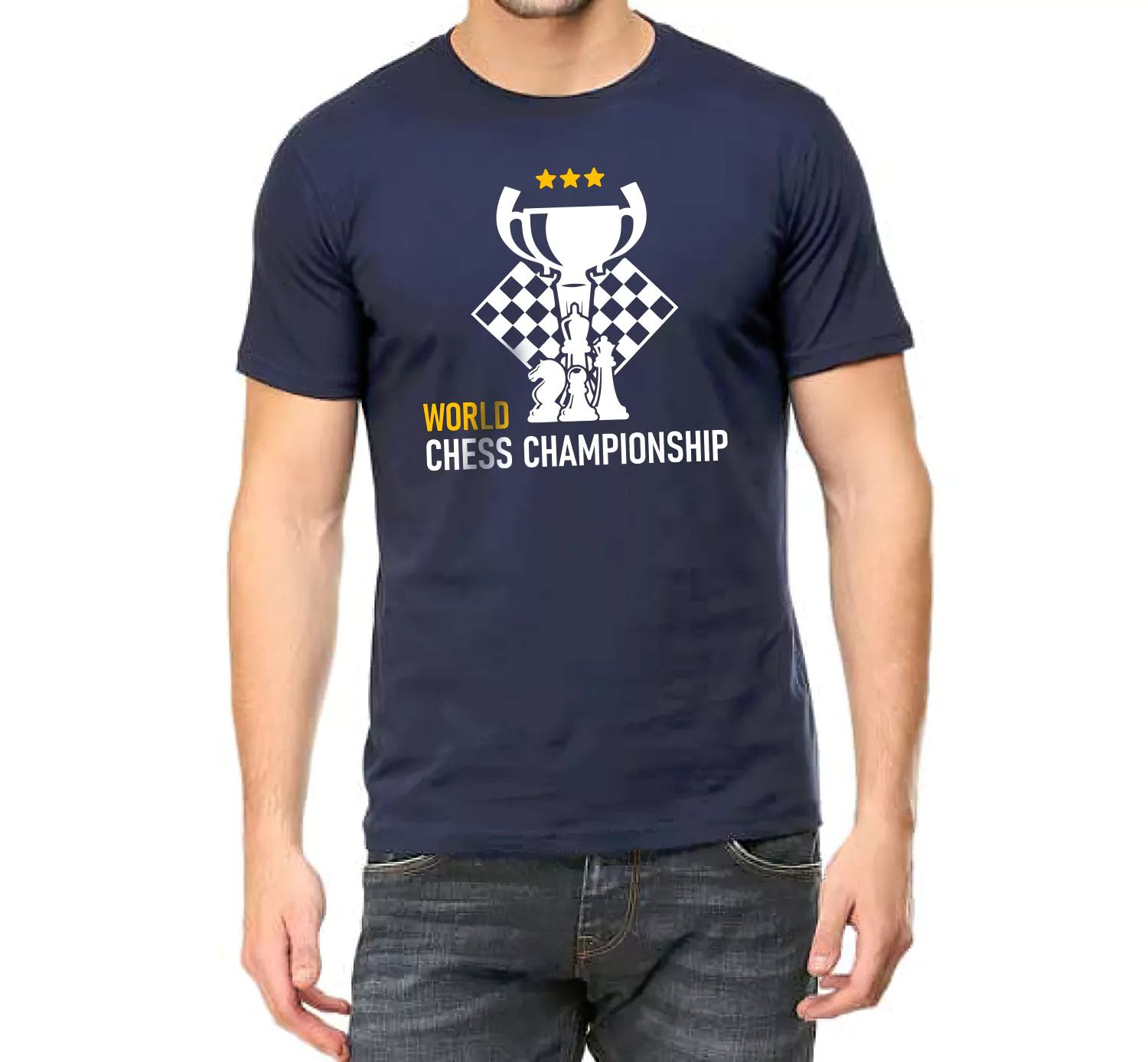 world chess championship t shirt for man