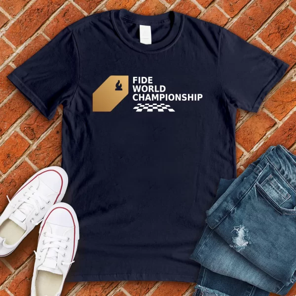 world chess championship t shirt navy color