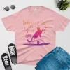 books cats life is good cute illustration t shirt pink color