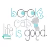 books cats life is good design