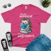 i am not antisocial i am just busy reading t shirt berry color