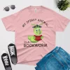 my spirit animal is a bookworm t shirt pink color