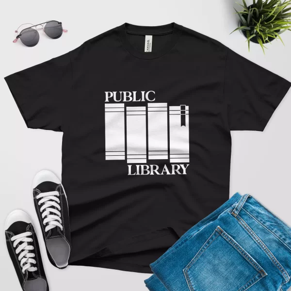 publice librarian t shirt gift black color