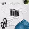 publice librarian t shirt gift white color